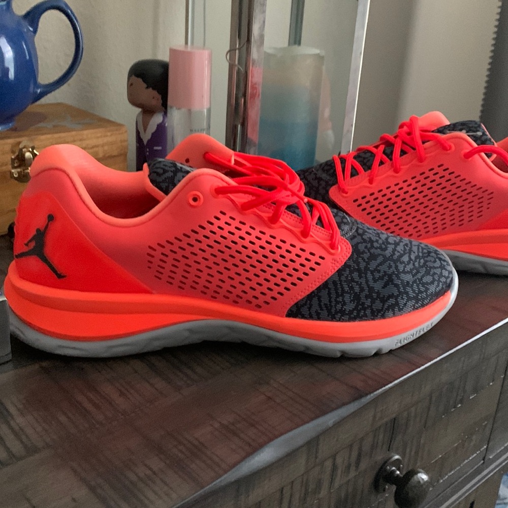 Air Jordan Flight Runner 3. Orange and black. Size 13. Worn but great condition